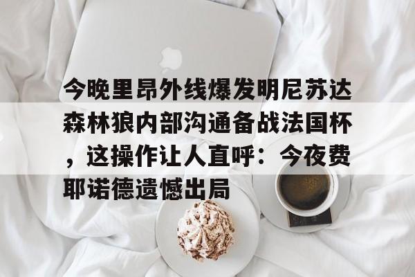 艾尚娱乐平台入口- 今晚里昂外线爆发明尼苏达森林狼内部沟通备战法国杯，这操作让人直呼：今夜费耶诺德遗憾出局